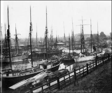 Image of ships in docks